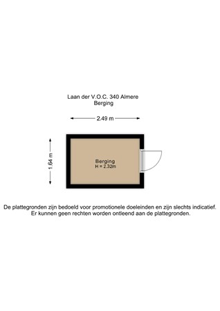 Floorplan - Laan der V.O.C. 340, 1335 TB Almere
